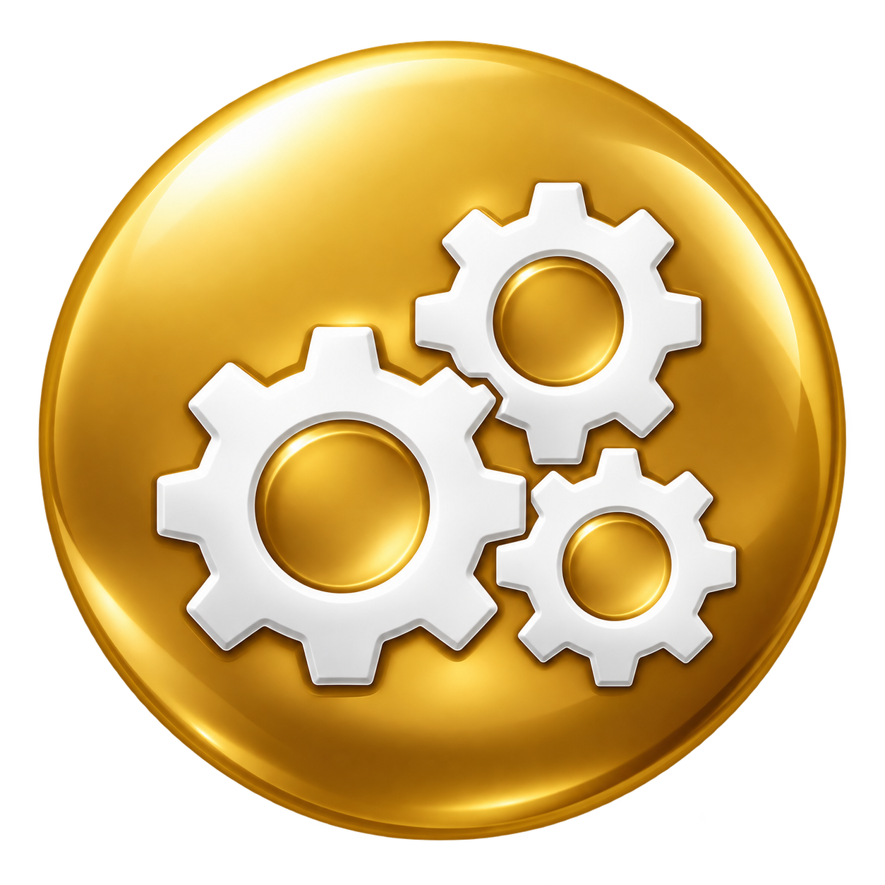 Operations and systems design gears icon